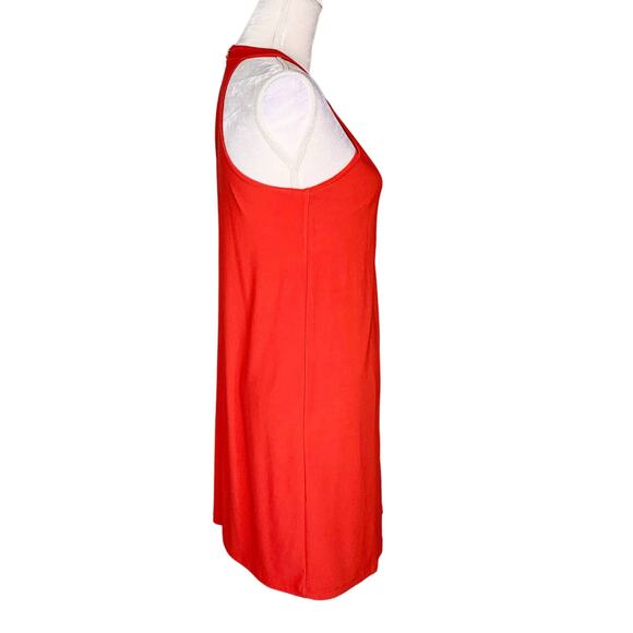 Cynthia Steffe Emerson Sleeveless Halter Dress S Small Red Persimmon - Picture 12 of 12
